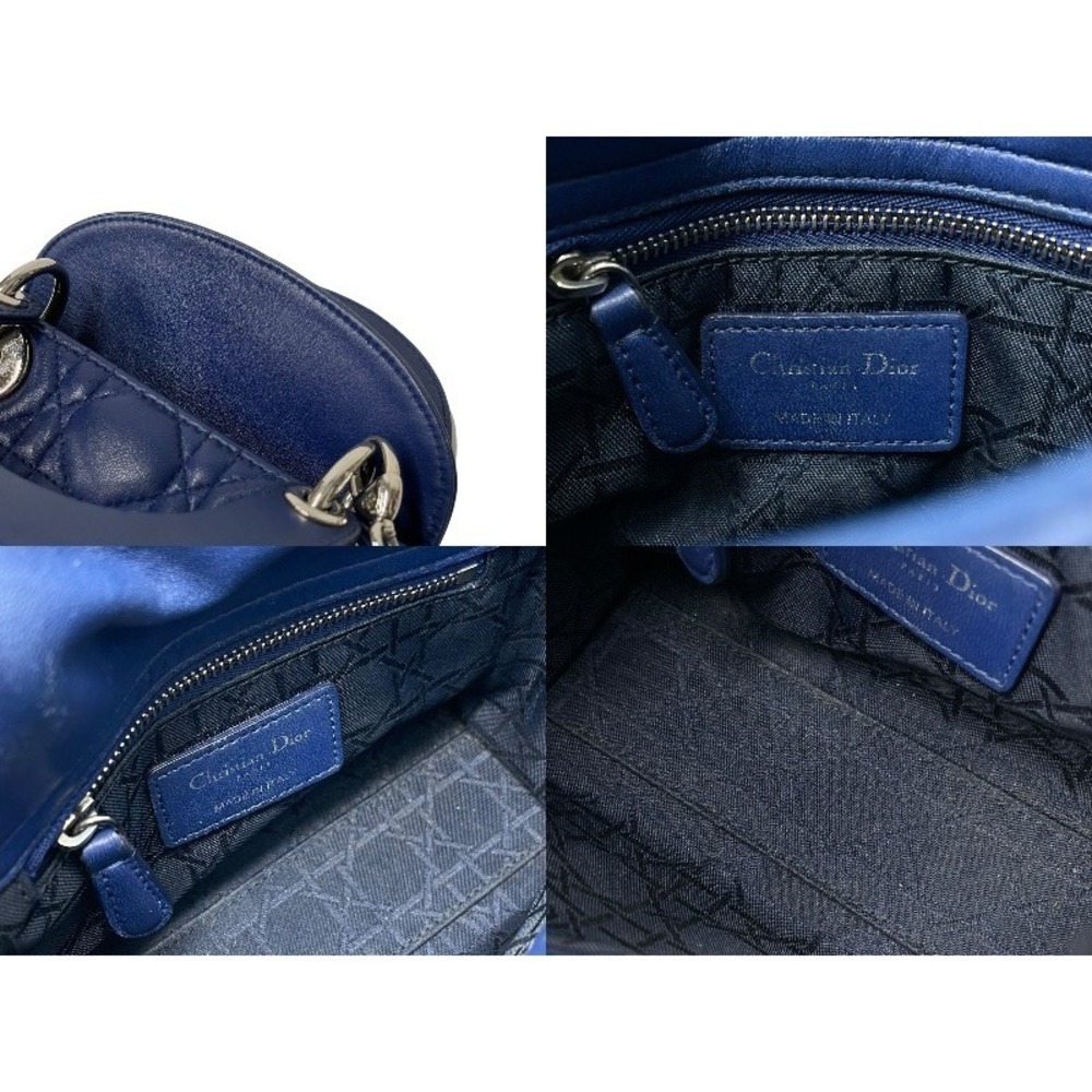 Christian Dior Lady Shoulder Bag Blue - Picture 9 of 10